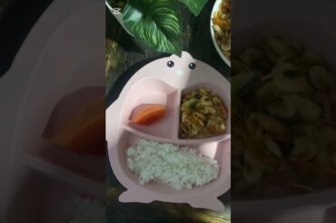 Easy & Healthy Lunch Idea: Stir-Fried Shrimp with Garlic #baby #foodideas#cutebaby #shorts