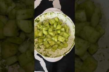 Cucumber Masala #cucumber#snacks #healthysnacks #asmr #greenchutney #leaves #chillie#mint #bangalore