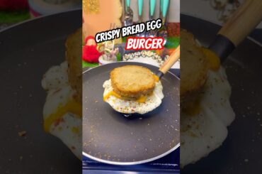 Crispy Bread egg burger Recipe | Quick & Easy Street Style Egg Bread Omelett #shorts #egg #1million