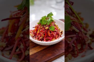 Spicy crunchy beetroot salad by chef Michael #shortsviral #recipe #short