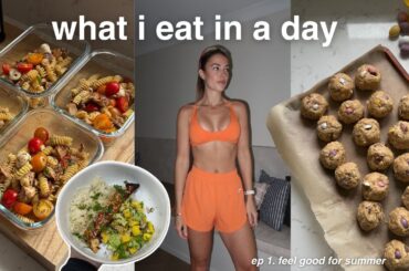 WHAT I EAT IN A DAY | Healthy High-Protein Meals to Stay Lean + Gymshark Haul