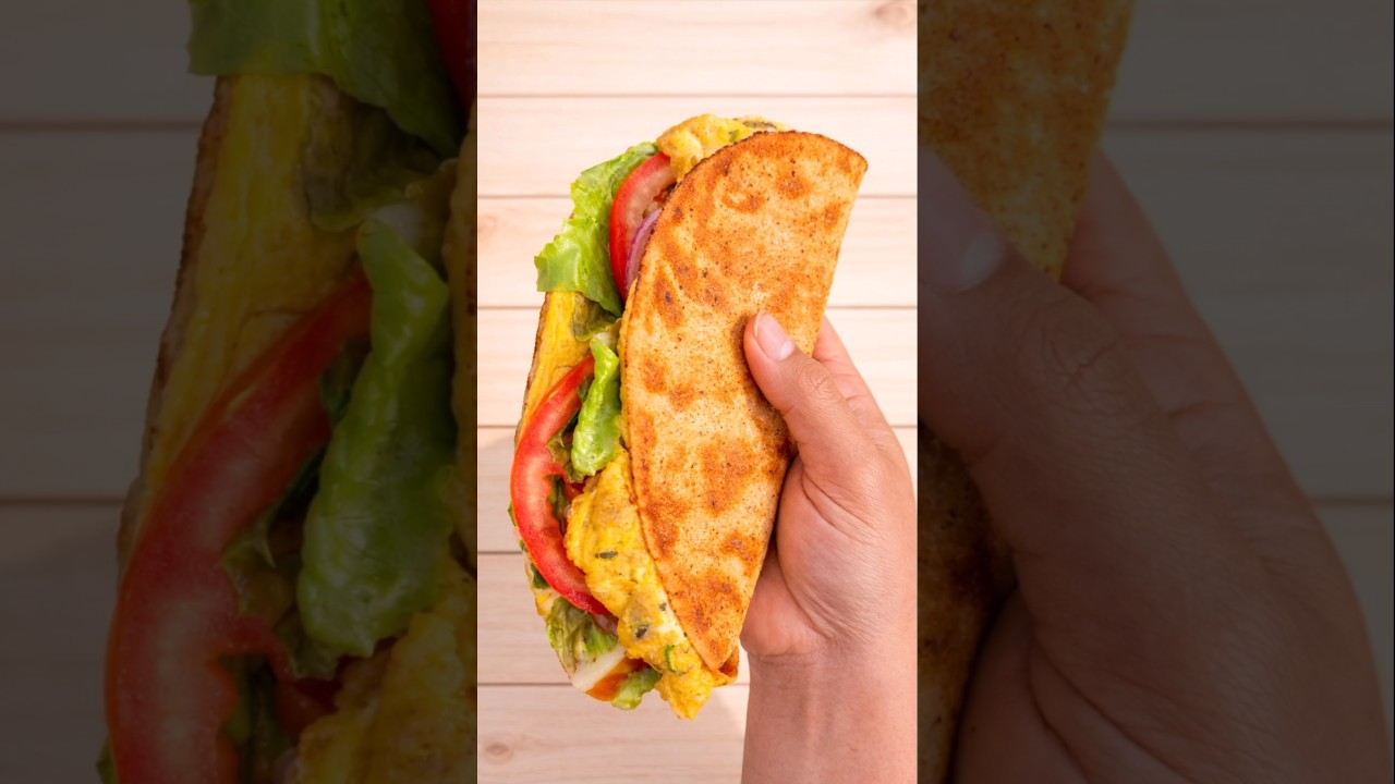 Healthy Egg Breakfast Wrap | Quick & Easy Crispy Bread Recipe#breakfast #food Healthy Egg Breakfast Wrap | Quick & Easy Crispy Bread Recipe#breakfast #food