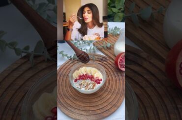 Shilpa Shetty High fibre breakfast bowl ! #celebrity #breakfast #breakfastideas #oats #healthyliving