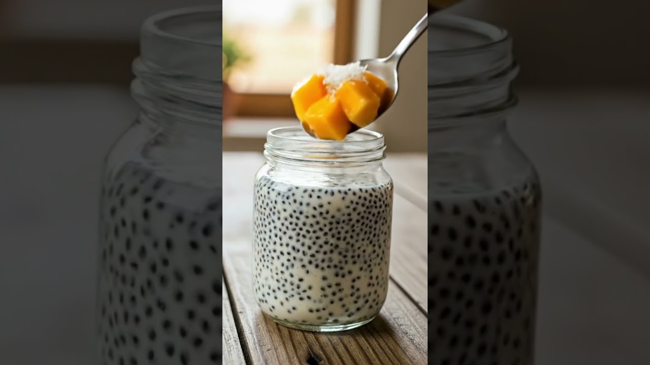 Coconut Mango Chia Pudding | Healthy Breakfast Recipe (Vegan & Easy) #chiapuddingrecipe Coconut Mango Chia Pudding | Healthy Breakfast Recipe (Vegan & Easy) #chiapuddingrecipe