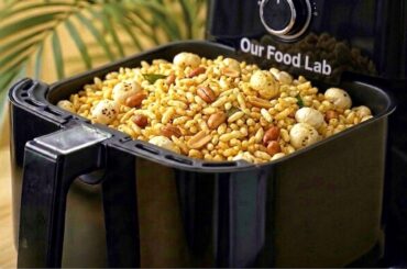 Crispy Puffed Rice in Air Fryer | Makhana Peanut Mixture Recipe | Easy Healthy Snack