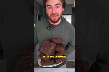(recipe in description) 97 Calorie High Protein Big and Thick Fudge Brownie