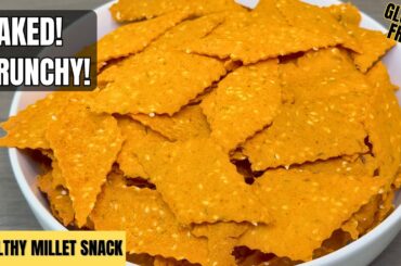 Baked Jowar Crackers (No-Fry) | Crunchy Millet Recipe | Gluten-Free Healthy Snack