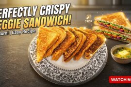 5-Minute Veggie Sandwich | Quick & Healthy Breakfast Idea