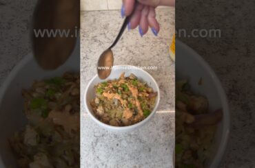 Egg roll in a bowl = quick, healthy, low carb dinner ready in minutes!