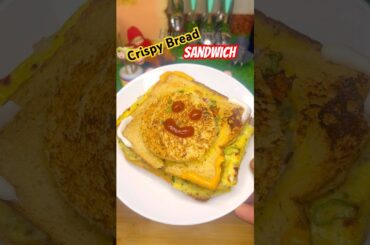 Crispy Bread sandwich | Quick & Easy Street Style Egg Bread Omelett #shorts #egg #food #sandwich