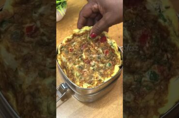 Lunch Recipe: Chittranna n omelette | snacks n fruit #shortsfeed #lunchideas #lunchbox