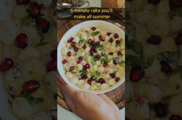 Crunchy and Healthy protein rich Raita | Makhana Raita #youtubeshorts #shorts #reels #viral #raita