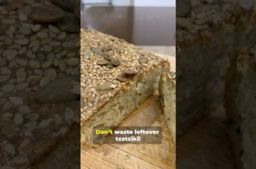 Savory Tzatziki Oat Bread with Pumpkin Seeds | Easy High-Protein No-Yeast Bread