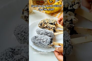 Chocolate Banana Ice Cream Recipe #chocolate #banana #dessert #icecream #shorts #viral #nosugar