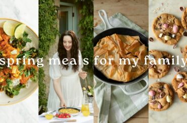 A week of healthy Spring meals for my family