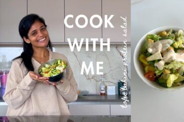 This High Protein Tahini Tofu Salad Helped Me Lose 27kg | Easy Weight Loss Lunch | Vegan Jain