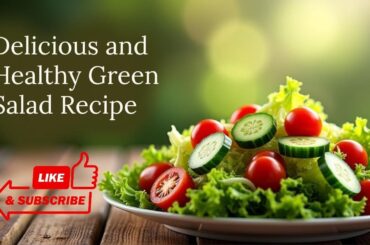 GREEN SALAD RECIPE ||HEALTHY AND EASY SALAD FOR WEIGHT LOSS #drsrikanthgunturu#healthysalad#trending