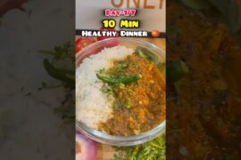 Day 1/7 Healthy Dinner Challenge | Tomato Saag with Rice Recipe | Easy & Nutritious Meal