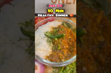 Day 1/7 Healthy Dinner Challenge | Tomato Saag with Rice Recipe | Easy & Nutritious Meal