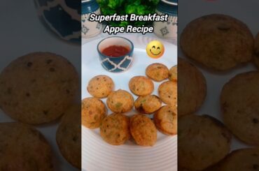 Superfast Breakfast Healthy Appe Recipe #shorts #appe #healthy #breakfast #easyrecipe #viral #food