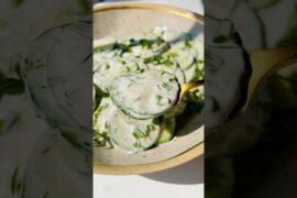 Creamy Cucumber Salad Recipe #salad  #healthyglobeadventures #viral #trending #recipe #easyrecipe