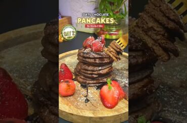 Healthy Oats Chocolate Pancakes | No Maida No Sugar | 5 Min Breakfast Recipe