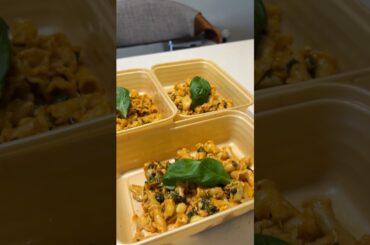 Healthy Pasta Lunch Prep Recipe #youtubeshorts #foodshorts #viralshorts #pastarecipe #mealprep