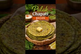 Palak Chapati Recipe | Spinach Roti | Healthy & Soft Green Chapati Recipe