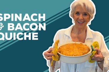 Love & Best Dishes: Spinach and Bacon Quiche Recipe | Easter Breakfast Ideas