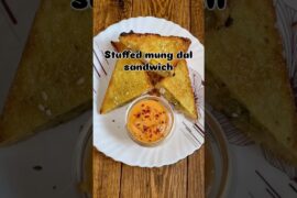 High Protein Stuffed Moong Dal Sandwich | Weight Loss Friendly Recipe! #shorts #food #reels #recipe