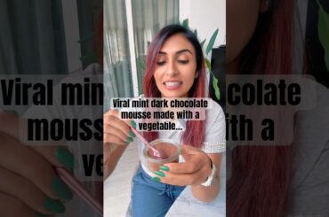 True secret is out! This low calorie l, decadent mint chocolate mousse is to die for! #chocolate