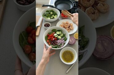 Mediterranean Keto Shrimp Salad | Easy Low Carb Lunch & High Protein Dinner