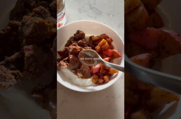 apple pie inspired healthy breakfast #apple #breakfast #breakfastideas #foodie #healthy