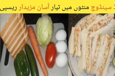 Easy Cold Sandwich Recipe | Quick & Healthy Sandwich  at Home |How to make a delicious cold sandwich