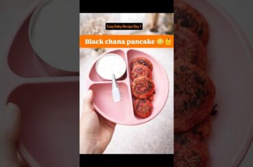 Black Chana Pancake for Babies | Iron & Protein Rich Baby Food #shortsfeed #babyfood #foryou #shorts