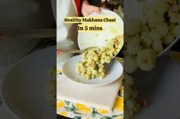 Healthy Makhana Chaat Recipe | Weight Loss Snack | Vrat Special #Shorts #ytshorts