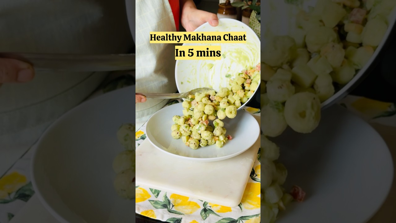 Healthy Makhana Chaat Recipe | Weight Loss Snack | Vrat Special #Shorts #ytshorts Healthy Makhana Chaat Recipe | Weight Loss Snack | Vrat Special #Shorts #ytshorts