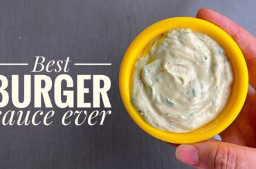 Healthy Burger Sauce Recipe | Low Calorie, No Mayo, Greek Yogurt Sauce for Burgers