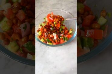 High Protein Chana Salad  Ready in 5 mins #Shorts #proteinsalad #weightloss #trending #viral #salad