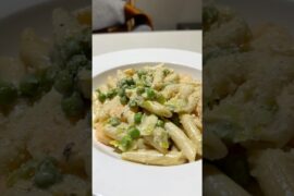 Healthy Shrimp Alfredo Recipe #youtubeshorts #foodshorts #viralshorts #shrimpalfredo #pastarecipe