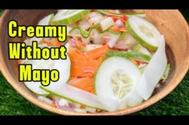 Healthy Vegetable Salad Recipe | Creamy Yogurt Egg Dressing No Mayo!