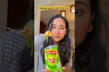 Making Salad for the First Time #funnyshorts #ytshorts #shorts