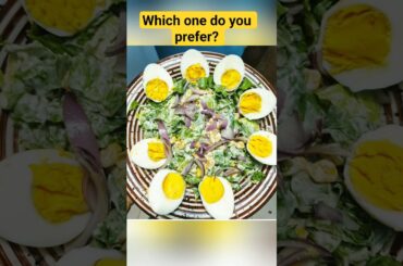3 simple salads made for you| Salad, Eggs & Burger #shorts #salad #food #cooking