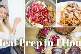1 Hour Meal Prep | 14 Healthy Meals for the Week | Breakfast, Lunch & Dinner