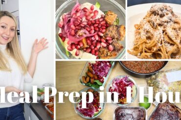 1 Hour Meal Prep | 14 Healthy Meals for the Week | Breakfast, Lunch & Dinner