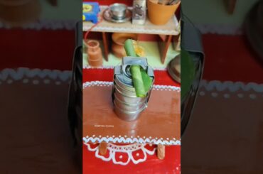 Reverse Mini lunch box packing#mini #miniature#dollhouse#southindiandishes#viral#trending