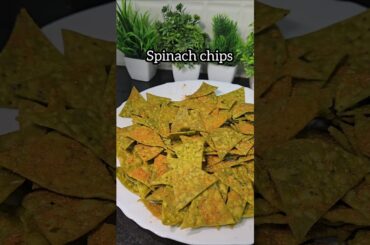 Spinach chips| #trending #cookingchannel #cookingtips #easysnacks#healthy#recipe #viral #virosh #1m