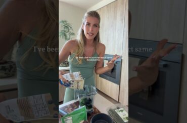 my fave bfast: a ton of protein/ nutrients and tastes like mint choc chip ice cream #breakfastideas