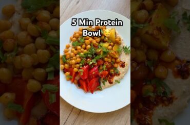 5 Min Healthy Chickpea Veggie Bowl | High Protein & Super Easy #weightloss #easyrecipe #quickrecipes