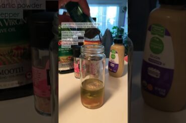 Make Homemade Oil & Vinegar Dressing with me! #recipes #salad #homemade #healthy #acv #evoo